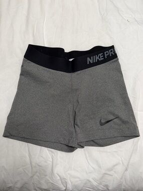Nike Pro Grey Women's Training Bike Shorts